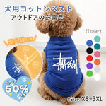 超お得！犬用 ベスト ドッグTシャツ ペット服 薄手 快適 小型犬 中型犬 户外 散歩 涼しい 通気性 軽量 吸汗 メッシュ おしゃれ 動きやすい 紫外線対策 スポーツ用 洗える 速乾 ペットウェア 室内用 清涼 ID2290