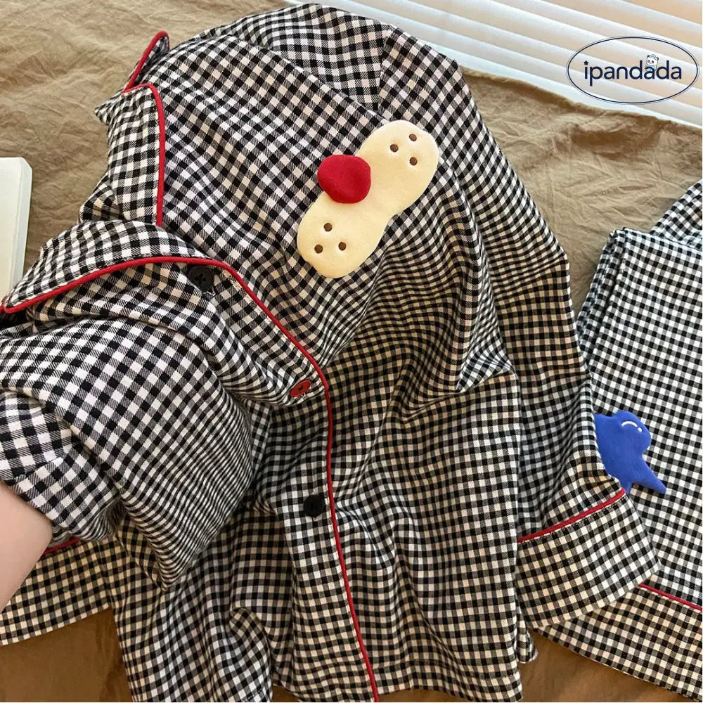 チェック パジャマ セット 春秋 新作 上下セット 長袖 長ズボン ルームウェア 部屋着 おしゃれ 2点セット ID4050 レディース＞セットアップ