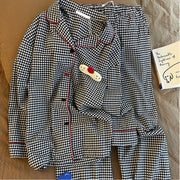 チェック パジャマ セット 春秋 新作 上下セット 長袖 長ズボン ルームウェア 部屋着 おしゃれ 2点セット ID4050 写真通り / S レディース＞セットアップ