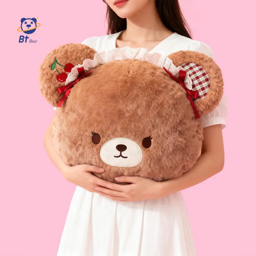 チェリーベア 抱き枕 ぬいぐるみ 可愛い クッション お昼寝枕 ギフト 子供用 かわいい ID3357