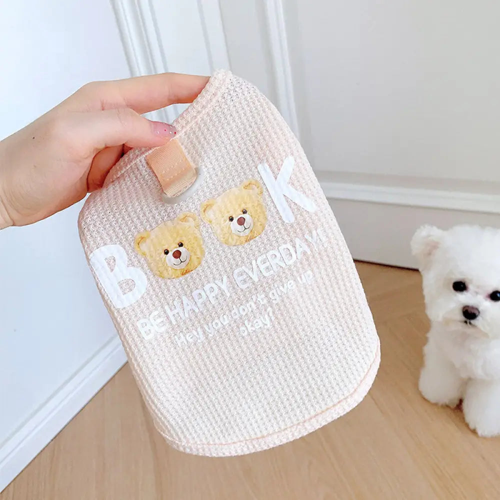 ID570 春 ペット チョッキ 子犬 猫用 おしゃれ 柔らかい 快適 ゴム入り ビションフリーゼ トイプードル シュナウザー 小型犬服 ベージュ / S ペット用品＞ウェア