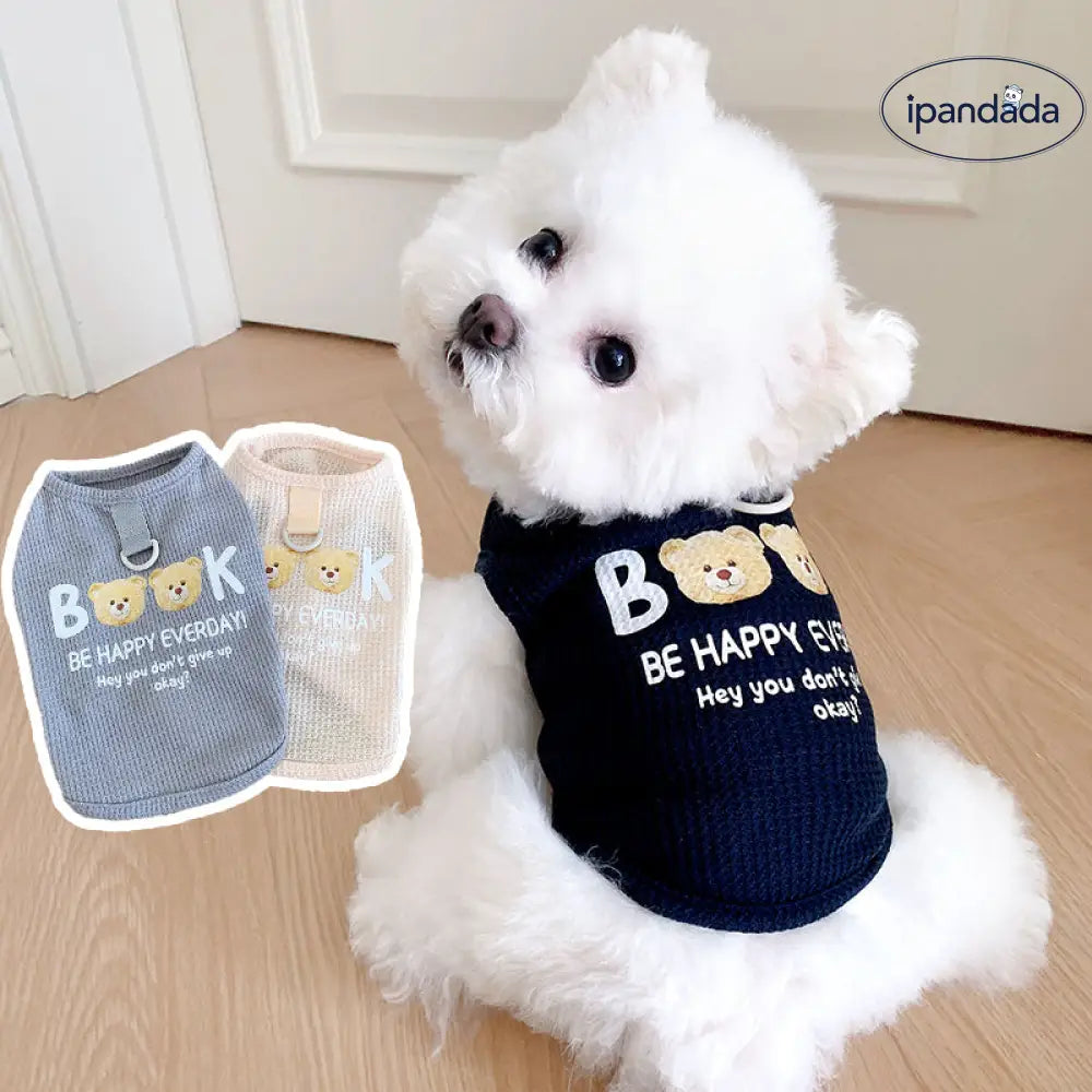 ID570 春 ペット チョッキ 子犬 猫用 おしゃれ 柔らかい 快適 ゴム入り ビションフリーゼ トイプードル シュナウザー 小型犬服 ペット用品＞ウェア