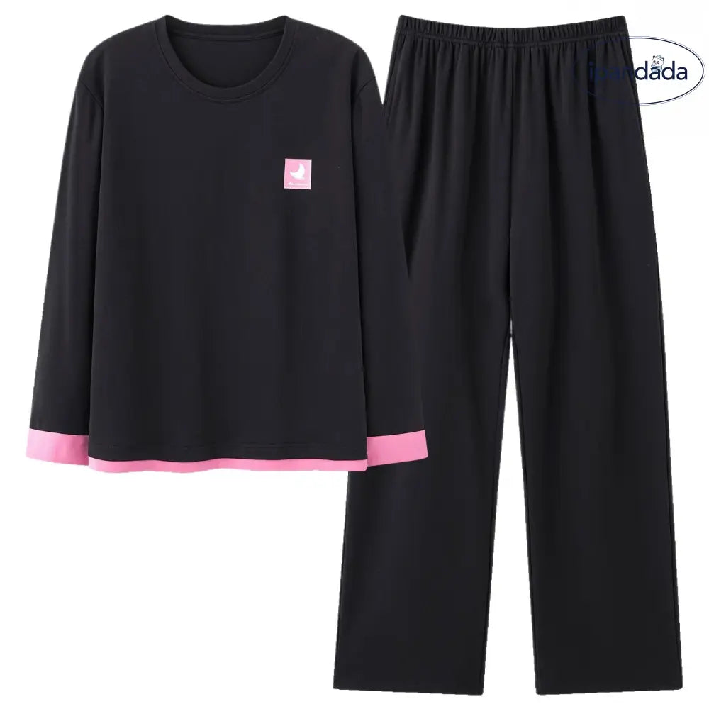 春夏 新作 胸パッド付き プルオーバー 長袖 上下セット 大人用 ルームウェア 可愛い パジャマ レディース ルームウェア セットアップ ID4803 - レディース＞セットアップ
