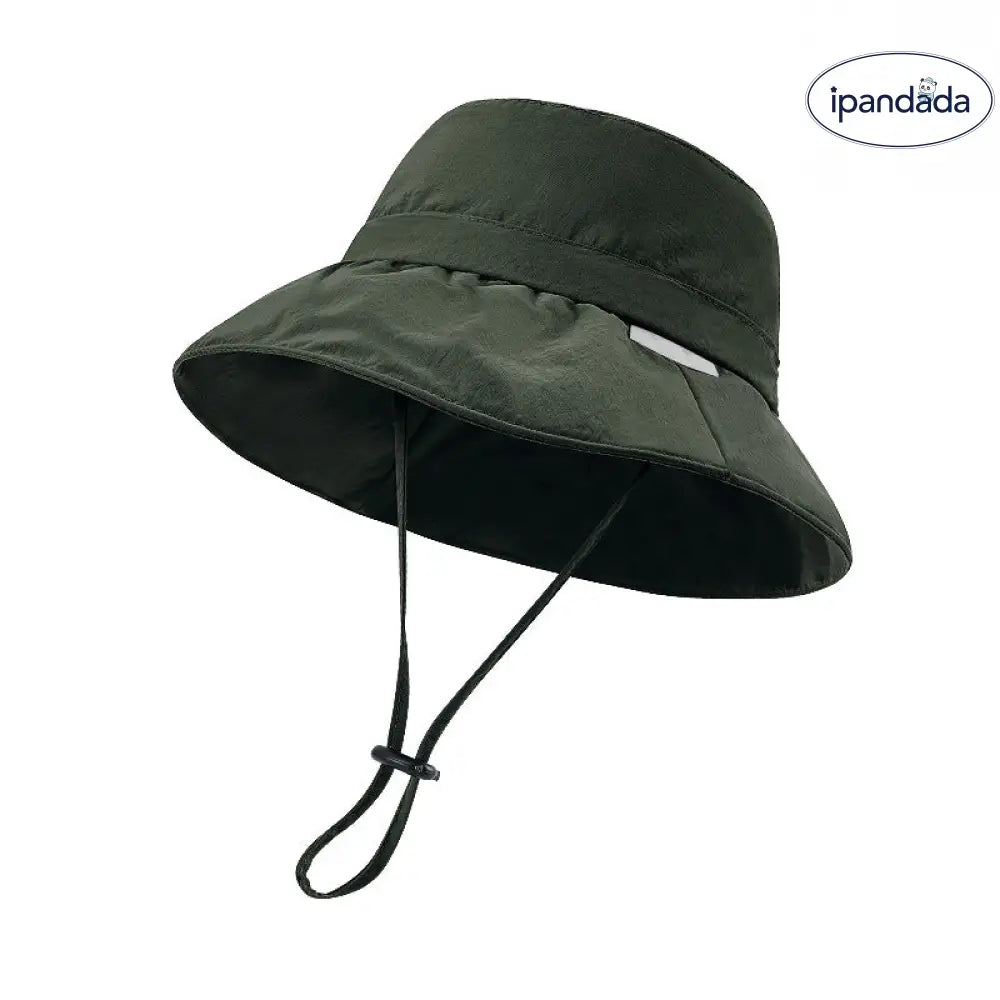 ID1438 春夏用 紫外線防止 日よけ帽子 男女兼用 フィッシングハット アウトドア 登山用 防水 通気性 大きなつば