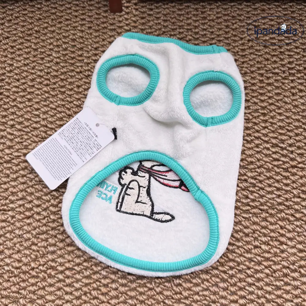 刺繍 秋用 冬用 保温 ペット用 犬 猫 フリース テディベア ビション・フリーゼ 子犬用 かわいくて 快適 ID3558