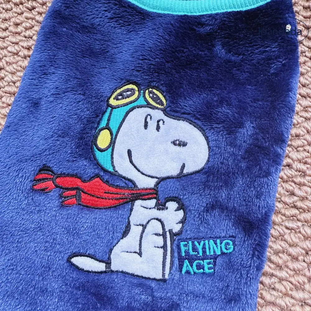 刺繍 秋用 冬用 保温 ペット用 犬 猫 フリース テディベア ビション・フリーゼ 子犬用 かわいくて 快適 ID3558