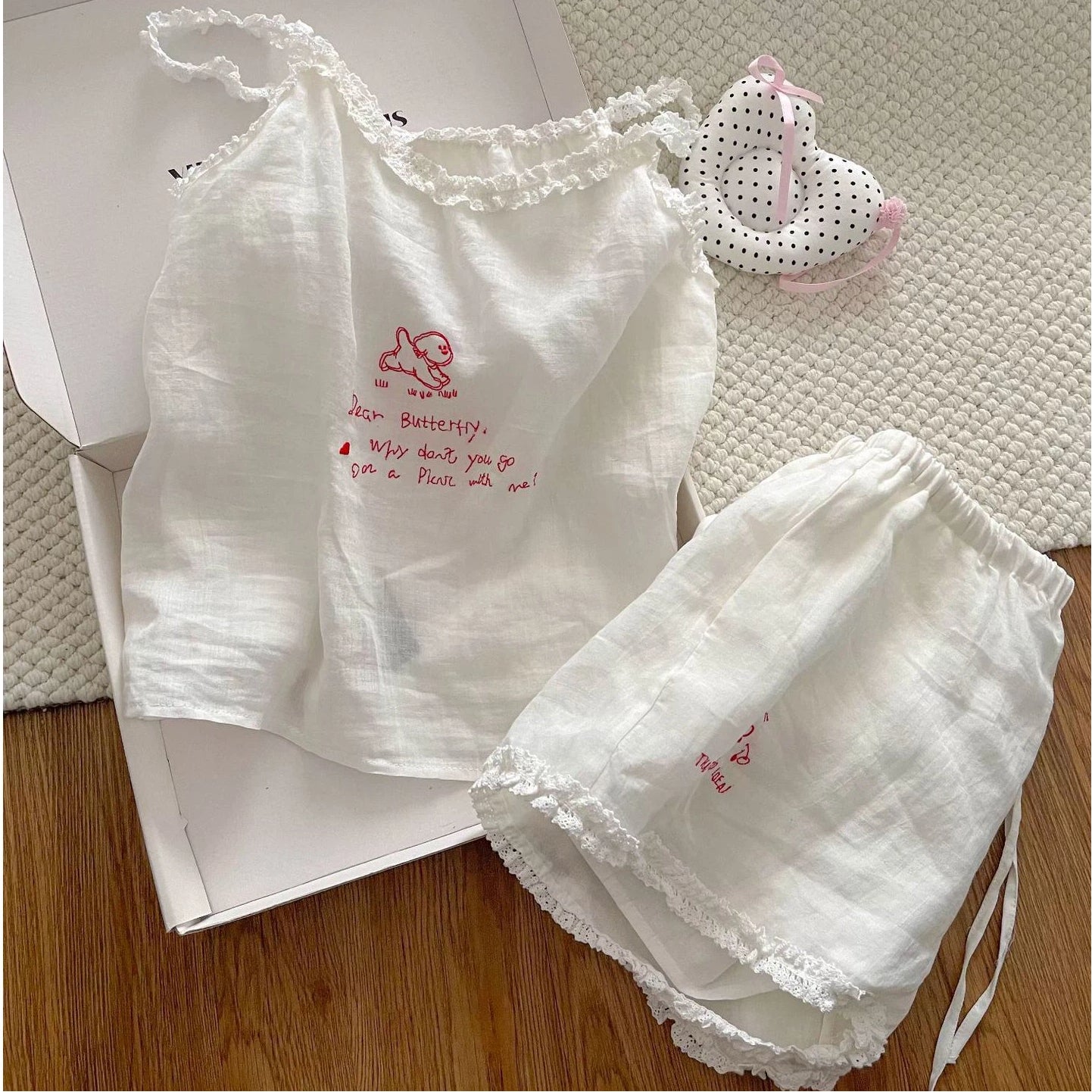 レディース パジャマ 夏 ブラパッド付き キャミソール ショートパンツ セット かわいい ルームウェア 部屋着 柔らかい 快適 ゆったり ID4719