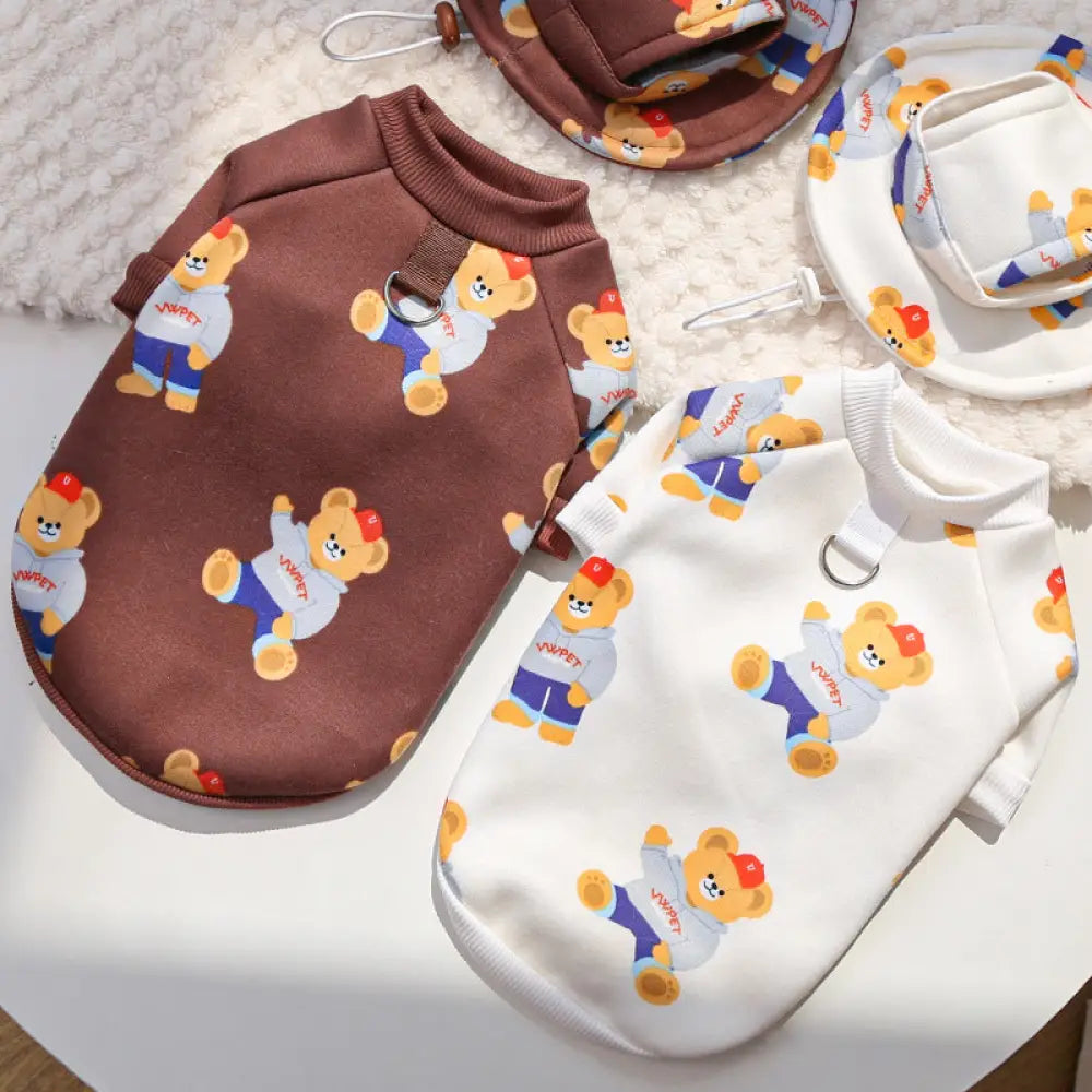 大型犬 ゴールデンレトリバー ペット 秋冬用 コーギー ベア 犬猫用 服 テディ ベア 服 ペット用品 ビション フリーゼ 薄手フリース パーカー ID2558
