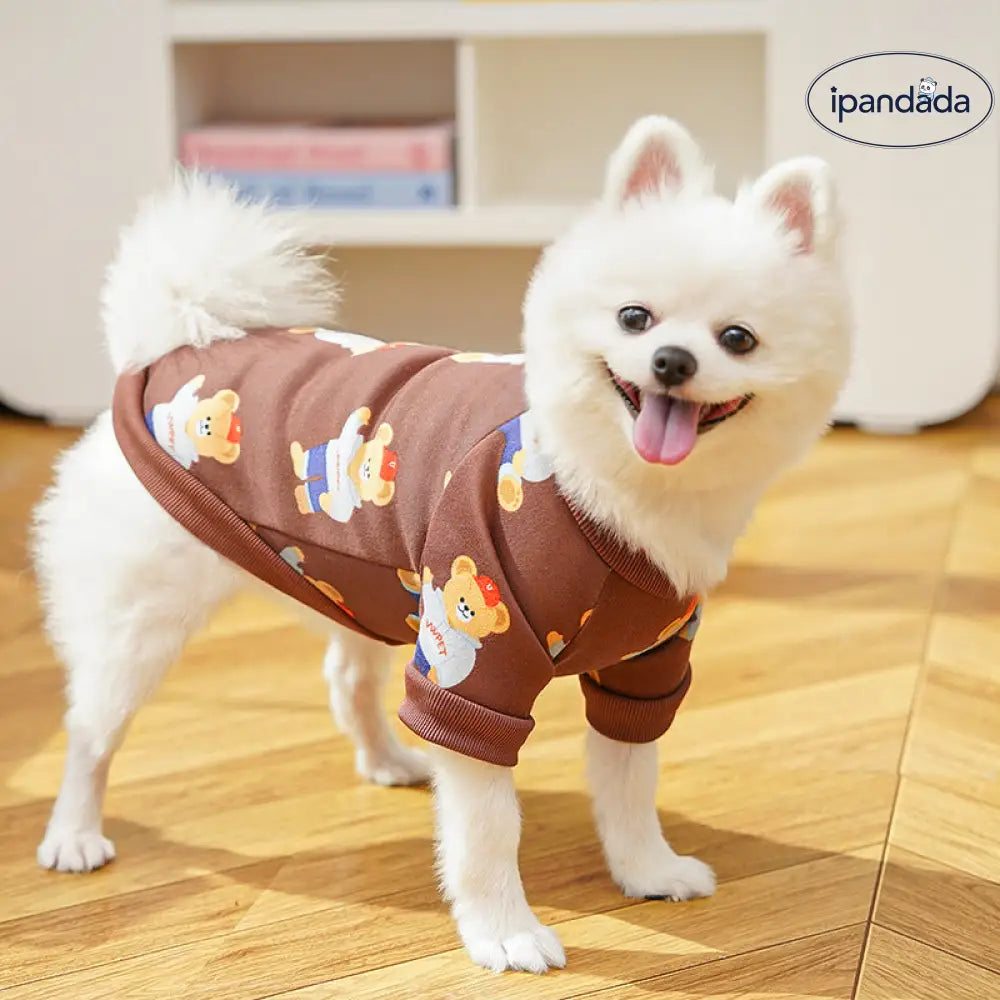 大型犬 ゴールデンレトリバー ペット 秋冬用 コーギー ベア 犬猫用 服 テディ ベア 服 ペット用品 ビション フリーゼ 薄手フリース パーカー ID2558