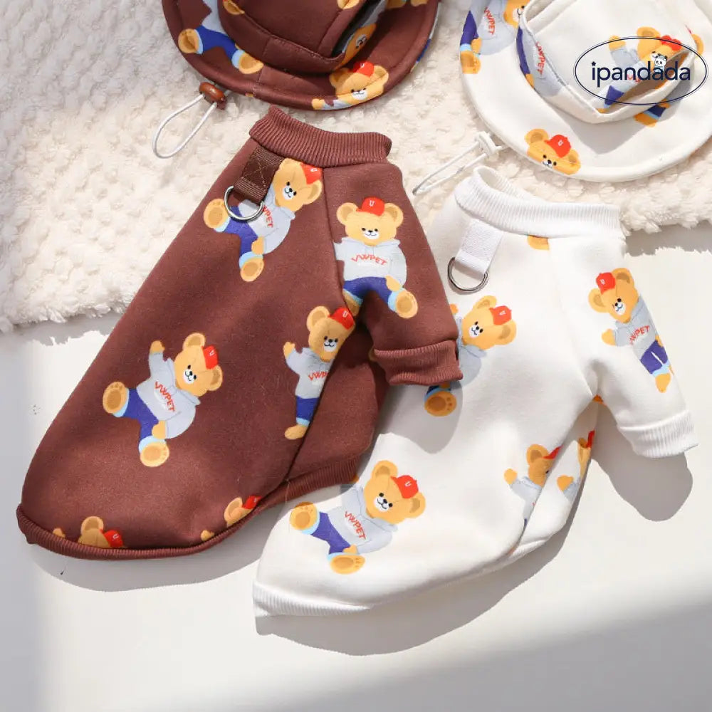 大型犬 ゴールデンレトリバー ペット 秋冬用 コーギー ベア 犬猫用 服 テディ ベア 服 ペット用品 ビション フリーゼ 薄手フリース パーカー ID2558