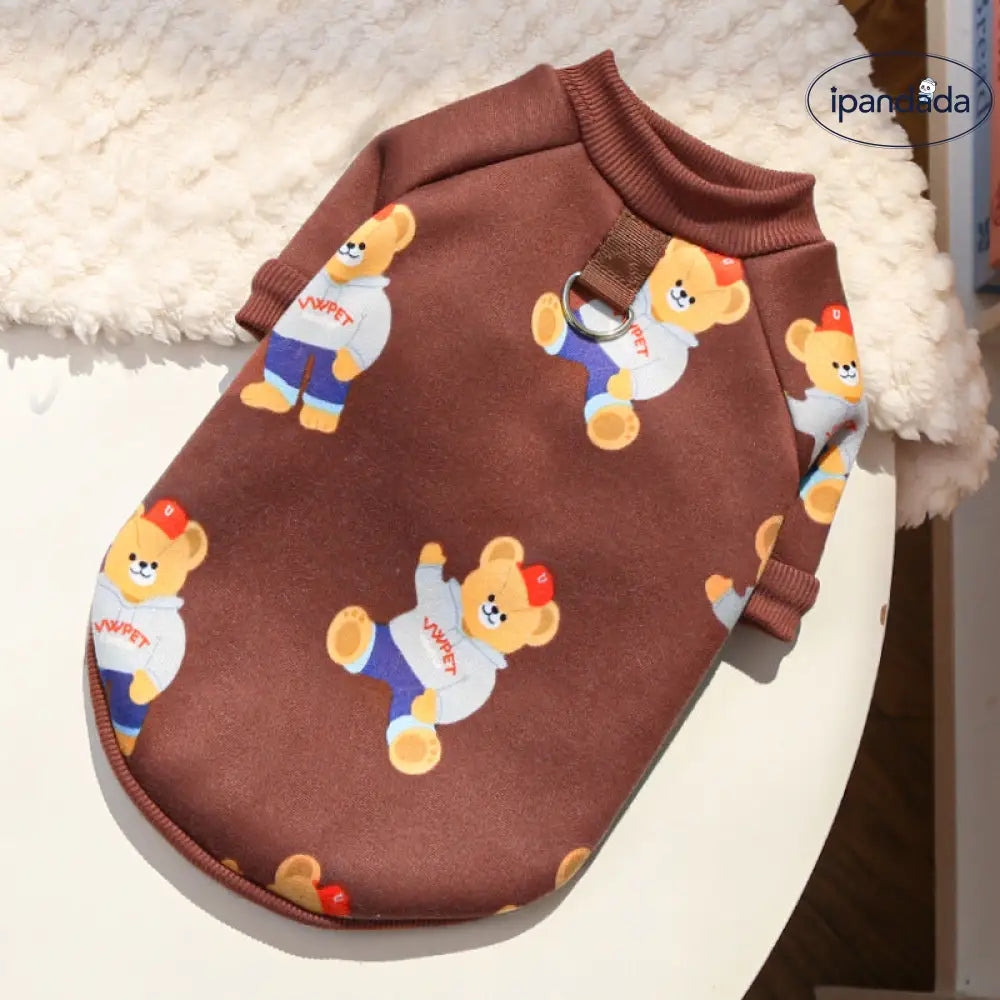 大型犬 ゴールデンレトリバー ペット 秋冬用 コーギー ベア 犬猫用 服 テディ ベア 服 ペット用品 ビション フリーゼ 薄手フリース パーカー ID2558