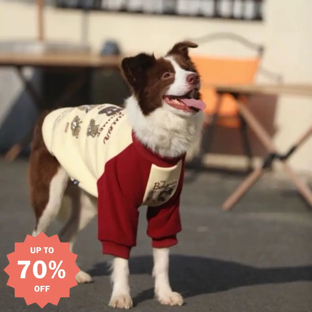 大型犬 秋冬 加绒 厚手 ゴールデンレトリバー 赤い服 ボーダーコリー ラブラドール デュフン 中・大型犬用 ID2856