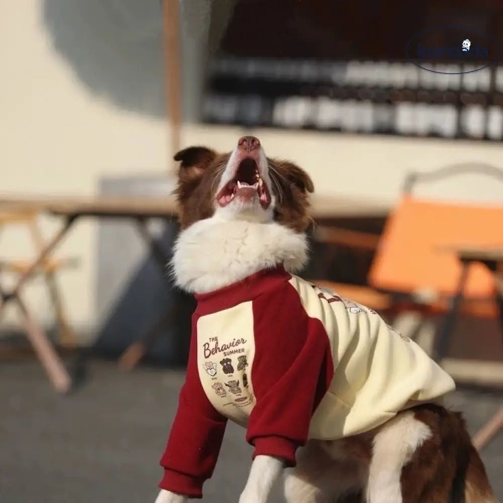 大型犬 秋冬 加绒 厚手 ゴールデンレトリバー 赤い服 ボーダーコリー ラブラドール デュフン 中・大型犬用 ID2856