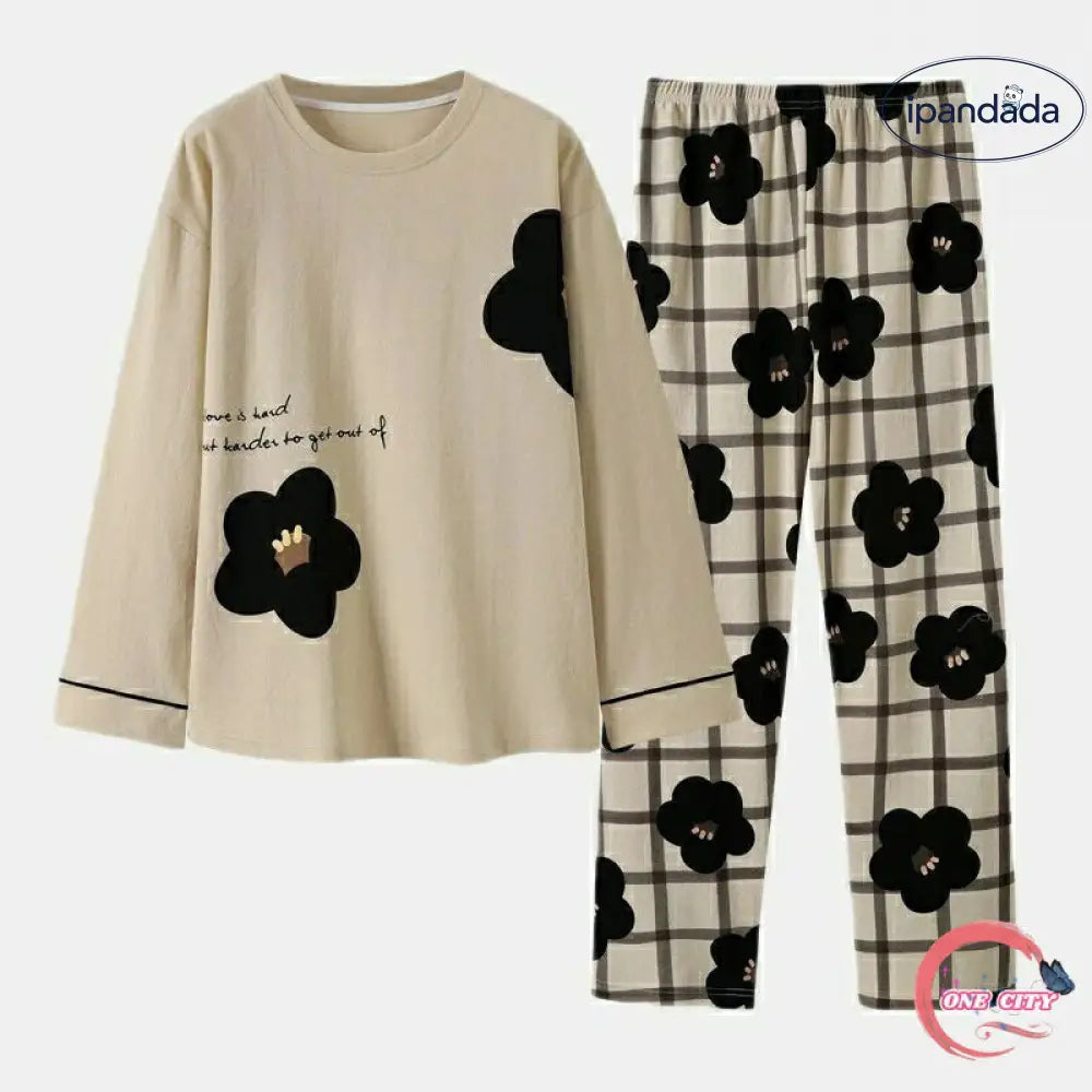 大きいサイズ 薄手 春夏用 春秋用 春 かぶり 綿 長袖 上下セット ルームウェア レディース パジャマ ID3982