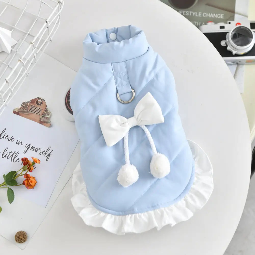 ドッグウェア 犬 服 犬服 暖かい 冬 冬服 秋冬用 ペットウェア ジャケット 保温 通気性あり リード対応 防風 犬服 お散歩 かっこいい かわいい ID3569 ブルー / XS ペット用品＞ウェア