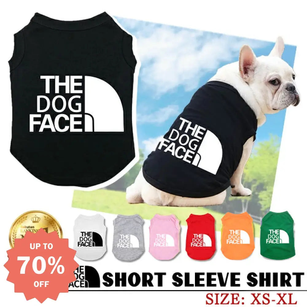 ID389 ドッグウェア THE DOGFACE 春 夏 秋 オールシーズンマナーウェア 抜け毛防止 薄手 暑さ対策 タンクトップ ノースリーブ スポーツ ドッグラン かわいい 涼しい ペットウェア 犬服 ペット用品＞ウェア