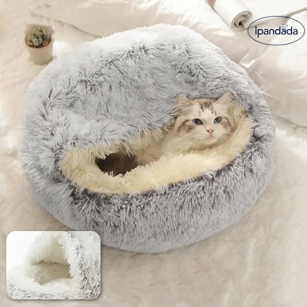 ドーム型猫ハウス ペットベッド 犬猫ベッド おしゃれ クッション 40 50 60cm グリーン コーヒー色 ピンク グレー あったか 洗濯可能 暖かい 滑り止め 犬猫兼用 寝床 介護 丈夫 ペットベッド クッションベッド 寒さ対策 ID2401