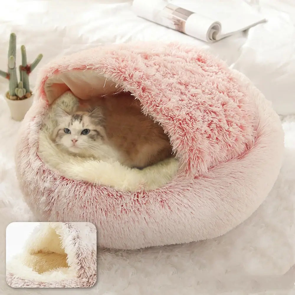 ドーム型猫ハウス ペットベッド 犬猫ベッド おしゃれ クッション 40 50 60cm グリーン コーヒー色 ピンク グレー あったか 洗濯可能 暖かい 滑り止め 犬猫兼用 寝床 介護 丈夫 ペットベッド クッションベッド 寒さ対策