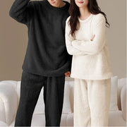 冬季 カップル用 パジャマ フランネル コーラルフリース 男女兼用 セット ID3495
