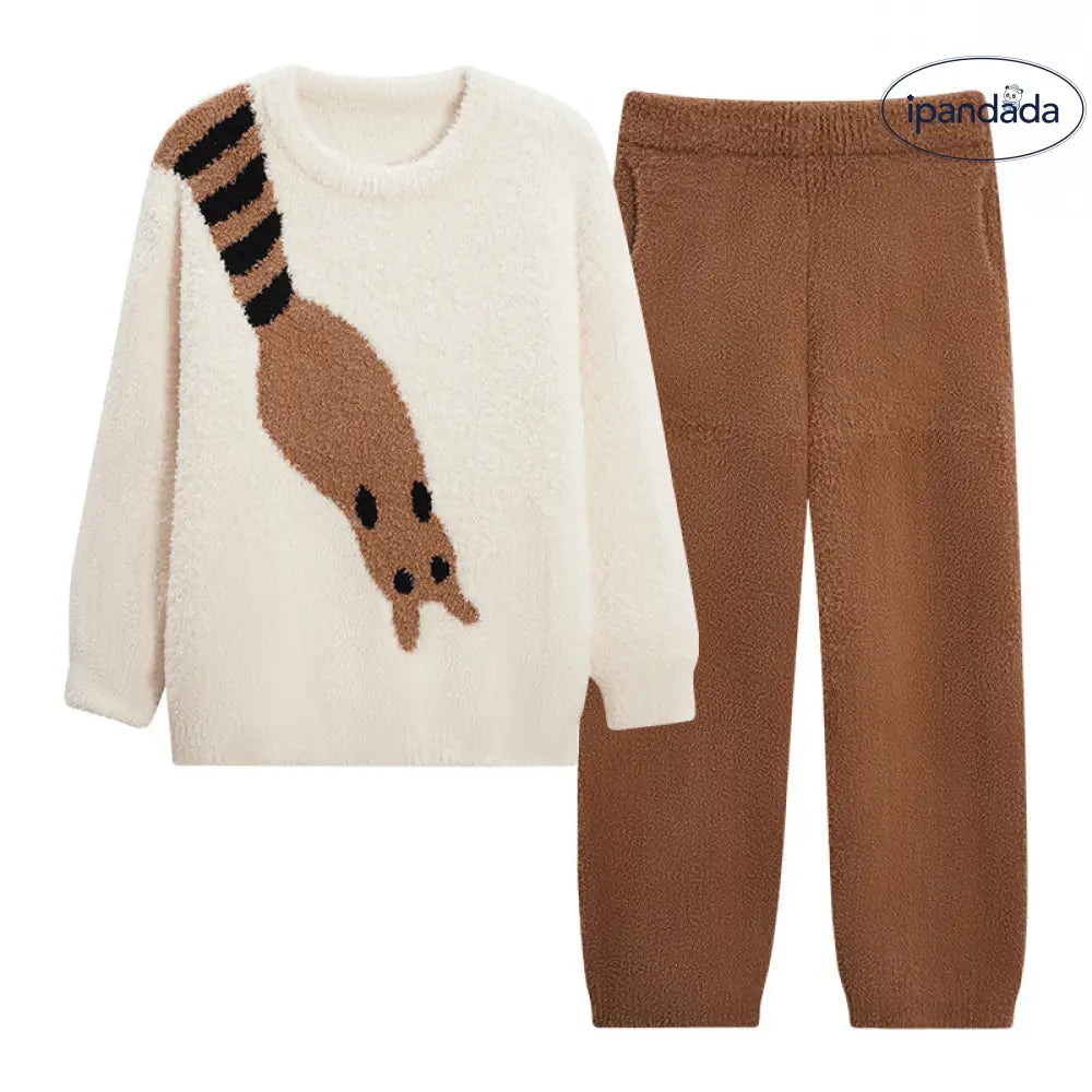 冬季 レディース パジャマ 厚手 保温 フリース ふわふわ カジュアル 韓国風 ラウンドネック レディース ルームウェア ID3647