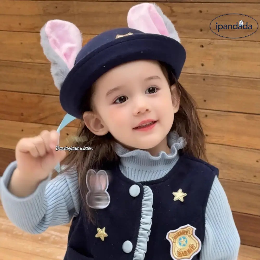 冬 新作 女の子 ウサギ 警察 コスチューム スカート 可愛い 秋冬用 ID3638