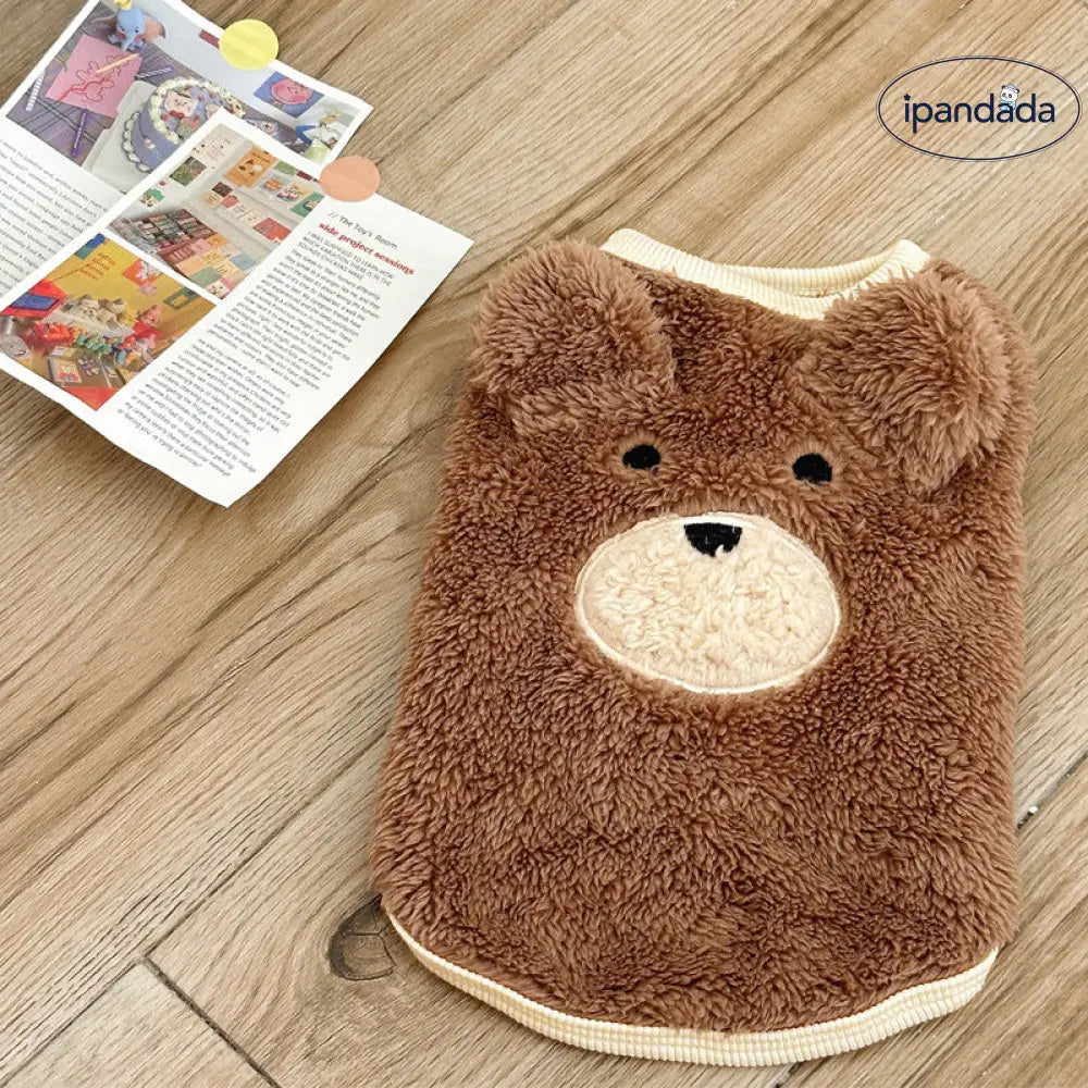 冬用 加フリース 保温 ペット 犬 かわいい 服 テディ ベア ビション プードル シャイナリー 服 ID2717