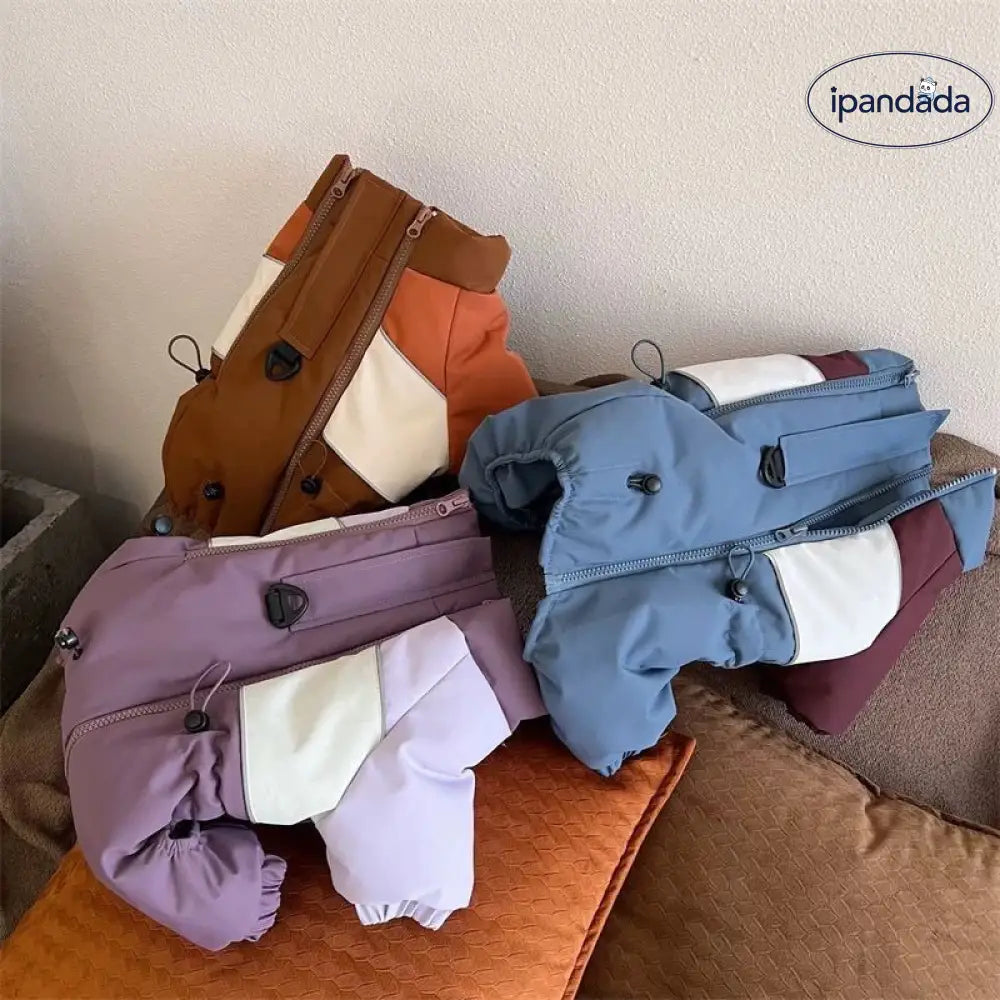 冬用 可愛い コート 小型犬 テディ ペット 厚手 ビションフリーゼ 保温 服 四肢付き ID3261