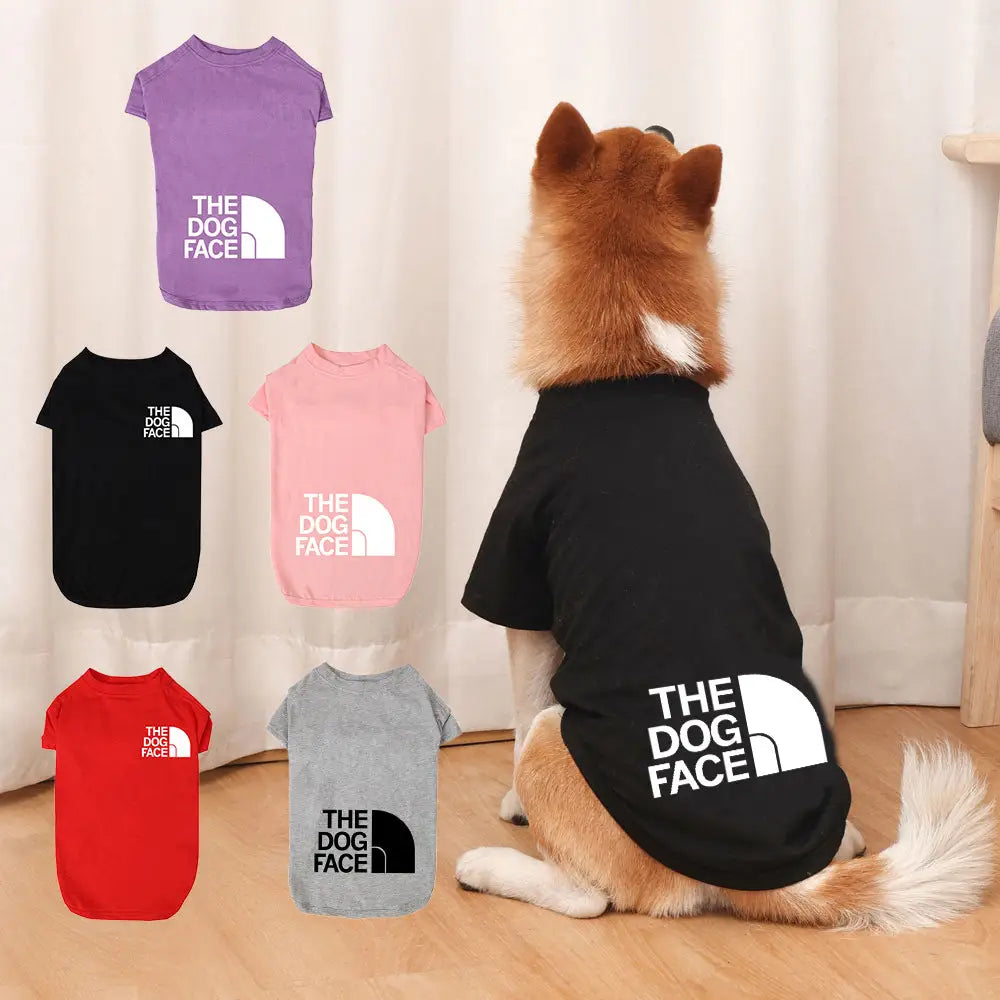 ID677 多色展開 the dog face Tシャツ 小型・中型犬・大型犬対応 男の子 女の子 かわいい ペット服 春服・夏服にも お揃いOK おしゃれ ペット用品＞ウェア