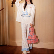 アリス 長袖 パジャマ レディース 上下セット セットアップ 可愛い キャラクター ルームウェア セット 大人可愛い プレゼント ID4314