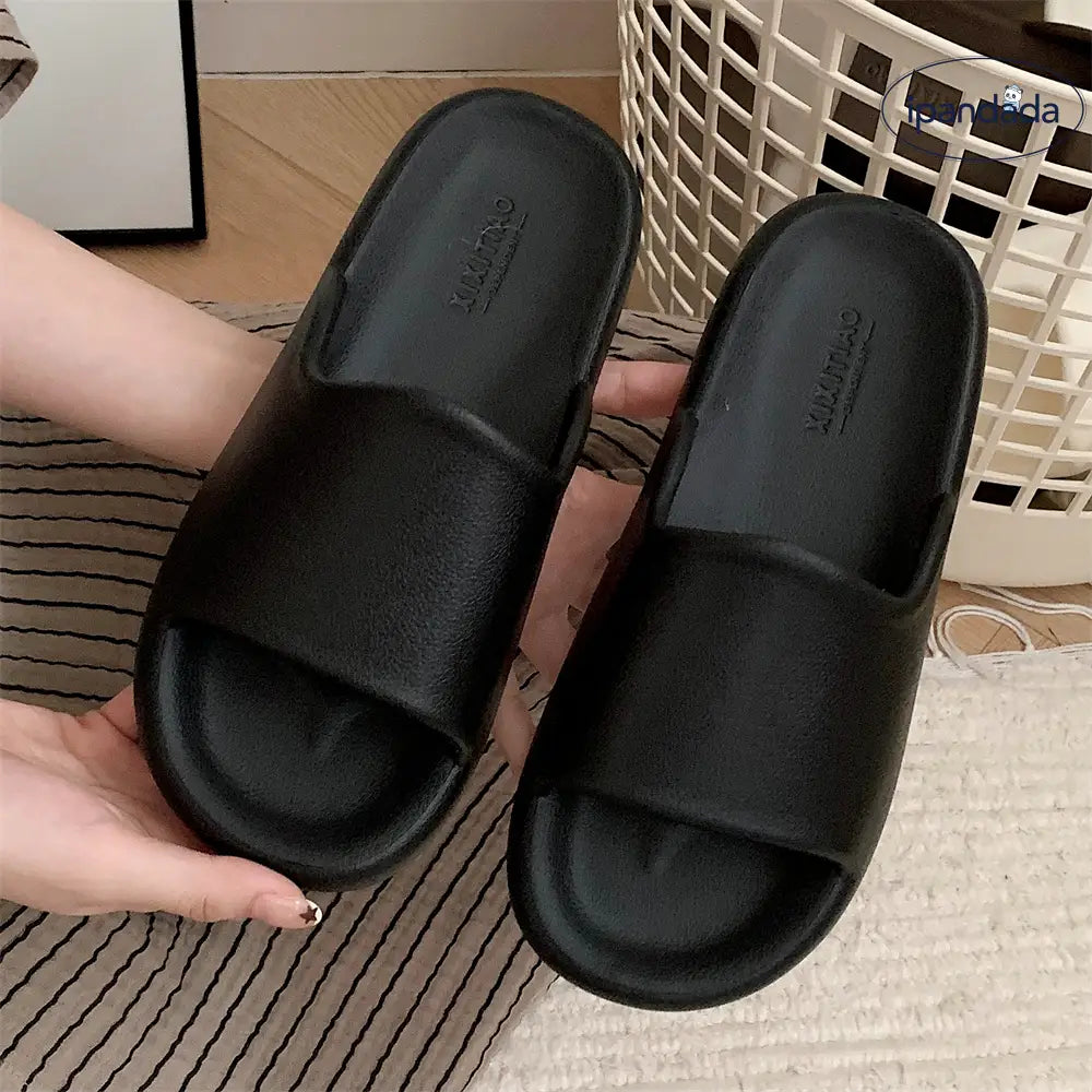 ID1441 防臭クールサンダル カップル用 シンプルな無地デザイン 高級感 EVA素材 夏用 ソフト底 バスサンダル 男女兼用