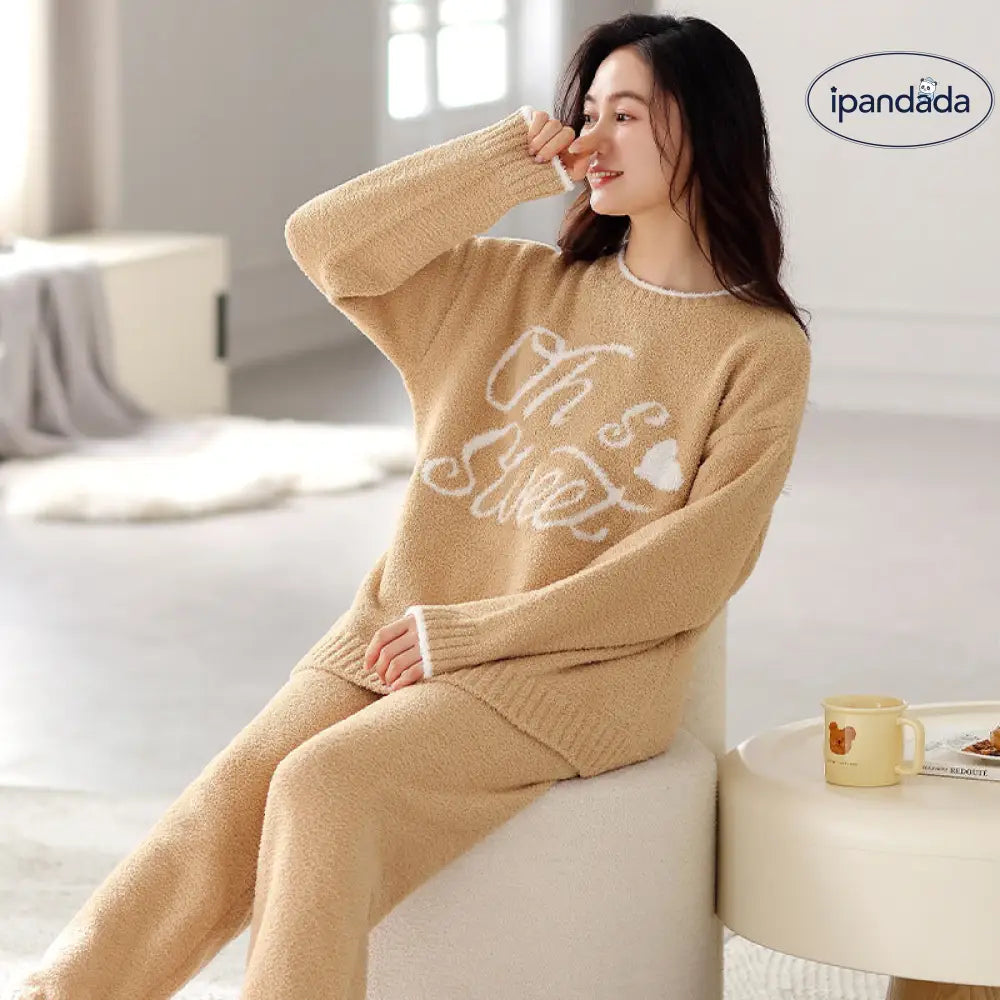 ファッション ソフト フワフワ フリース 女性 冬 新作 起毛 厚手 ストレッチ レディース 家庭用ウェア 秋冬用 ID3653