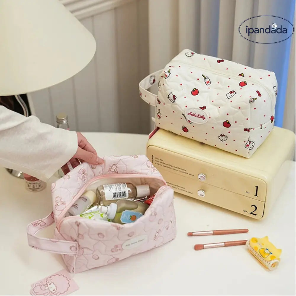 ファッショナブル 便利 ハンドバッグ ハローキティ メイクポーチ かわいい トラベル収納バッグ 大容量 ID3596