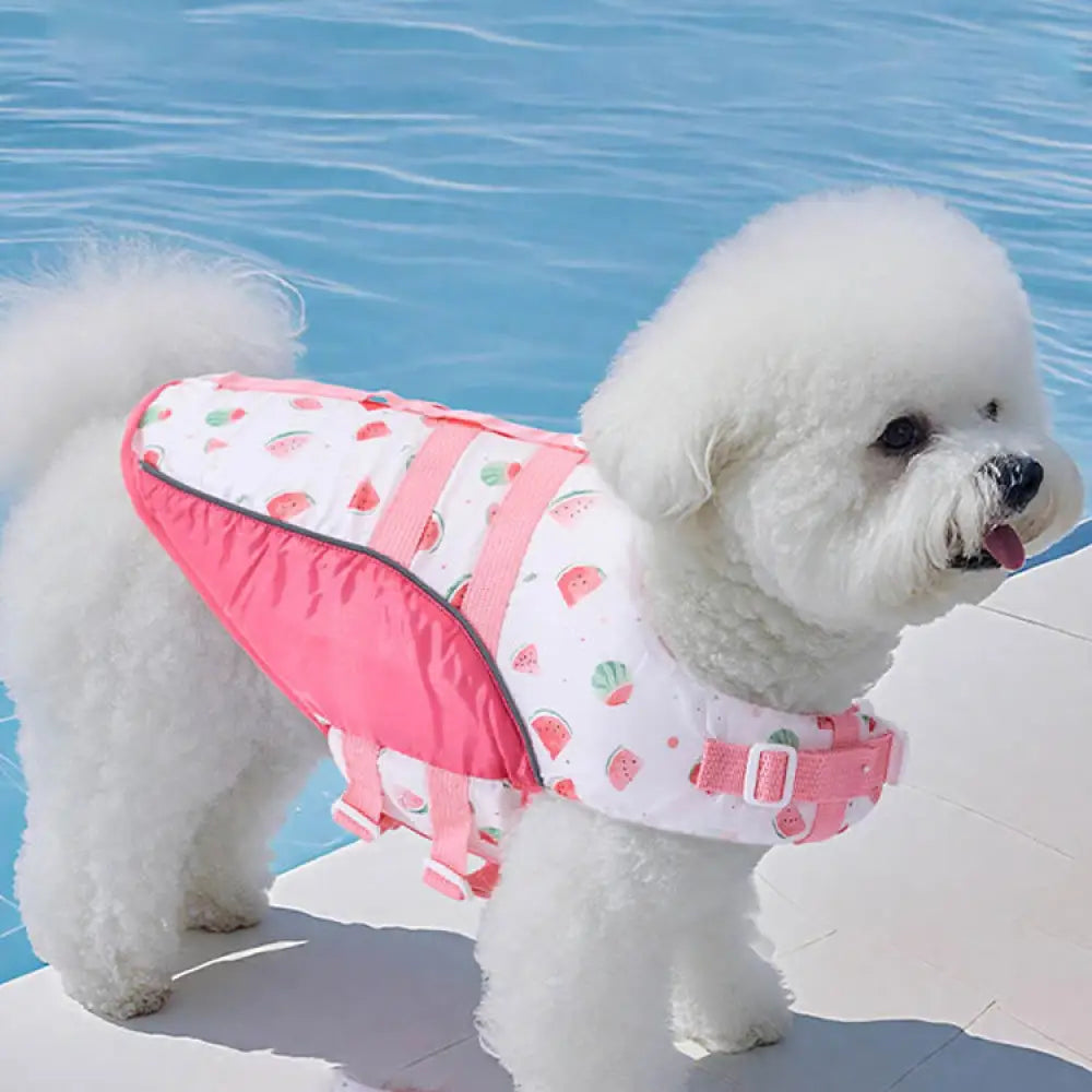 ID1181 犬用 ライフジャケット 夏物 柴犬 トイプードル 中小型犬兼用 水遊び 浮力補助 SG基準 通気メッシュ 子犬対応 着脱簡単 2色展開 イエロー ネイビー ピンク / S ペット用品＞おもちゃ