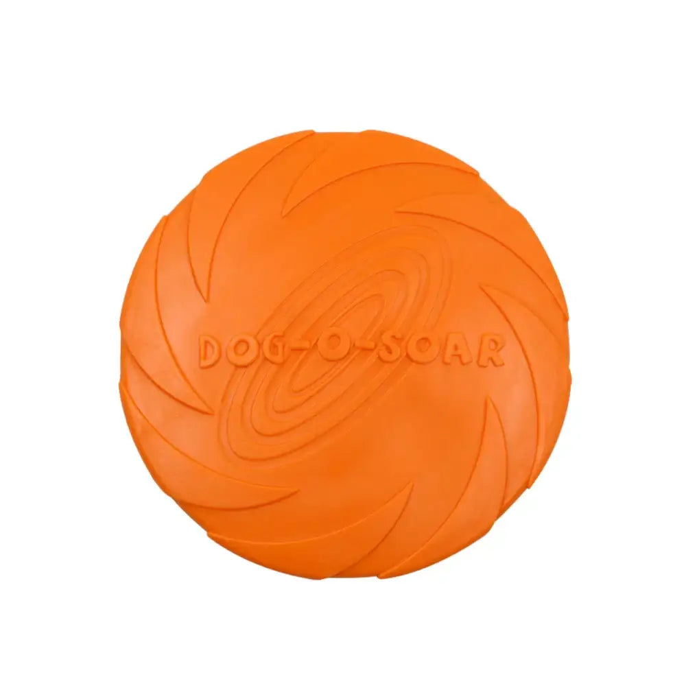 フライングディスク 犬 犬用 15cm 18cm ディスク おもちゃ 柔らか 運動 軽量 散歩 運動不足解消 ストレス発散 しつけ アウトドア ペット 投げる玩具 トレーニング ペット玩具 ペット用品 噛むおもちゃ オレンジ / 15cm
