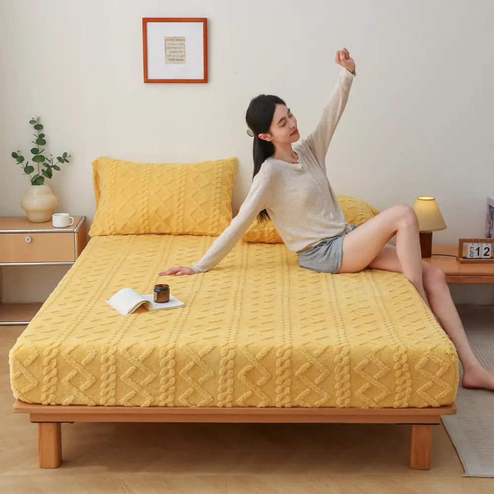 ダブルベッド、ふわふわ、ソフト、コーラル、フリース、ラグジュアリー、ウォーム、ソファ、スロー、単色カバー、冬用の中腹の厚い毛皮の毛布 フリースフィットシーツダブルベッド,ふわふわ布団カバーシーツ