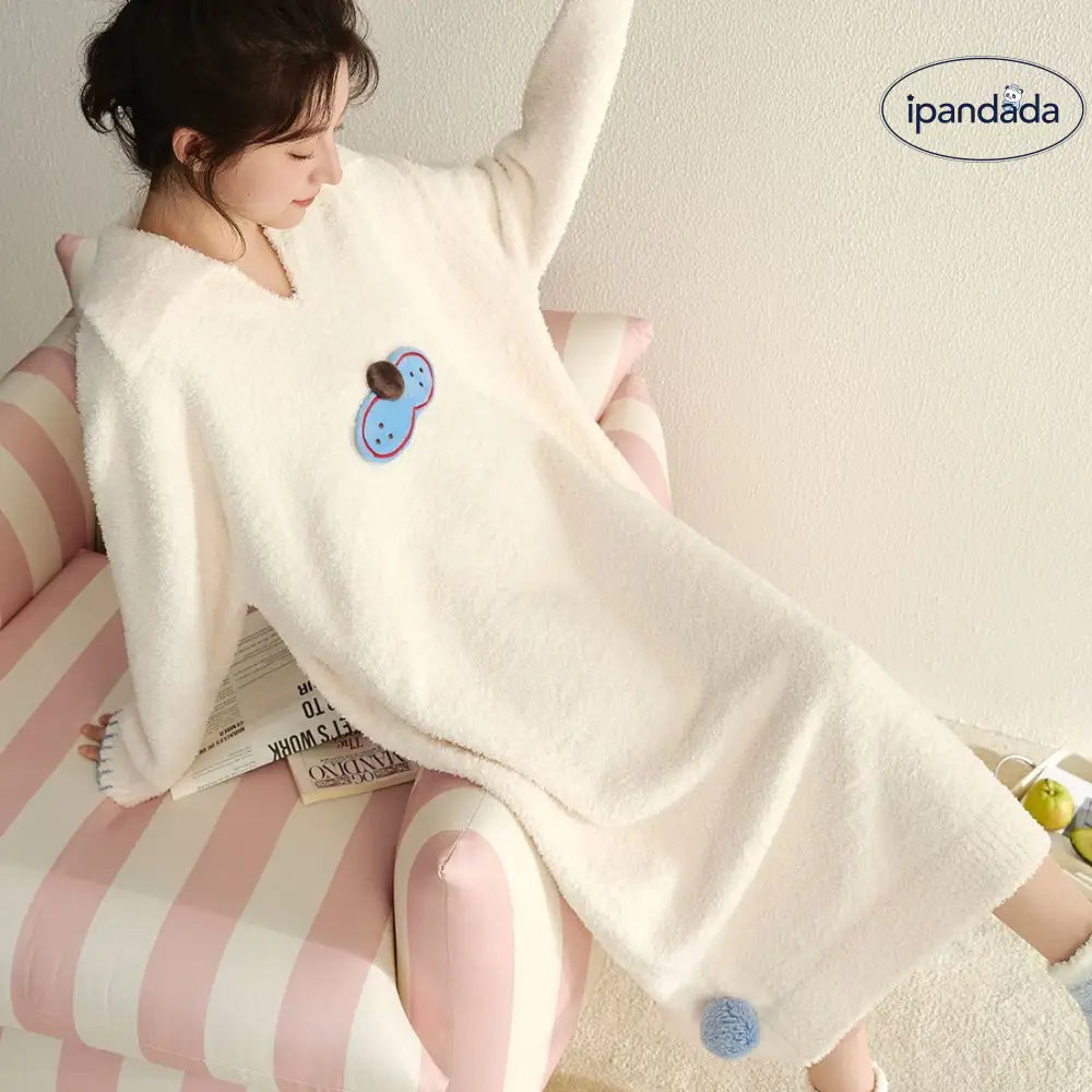 フリース パジャマ レディース 秋冬用 保温 サンゴフリース セット ソフト ルームウェア ナイトガウン パジャマセット ID3060