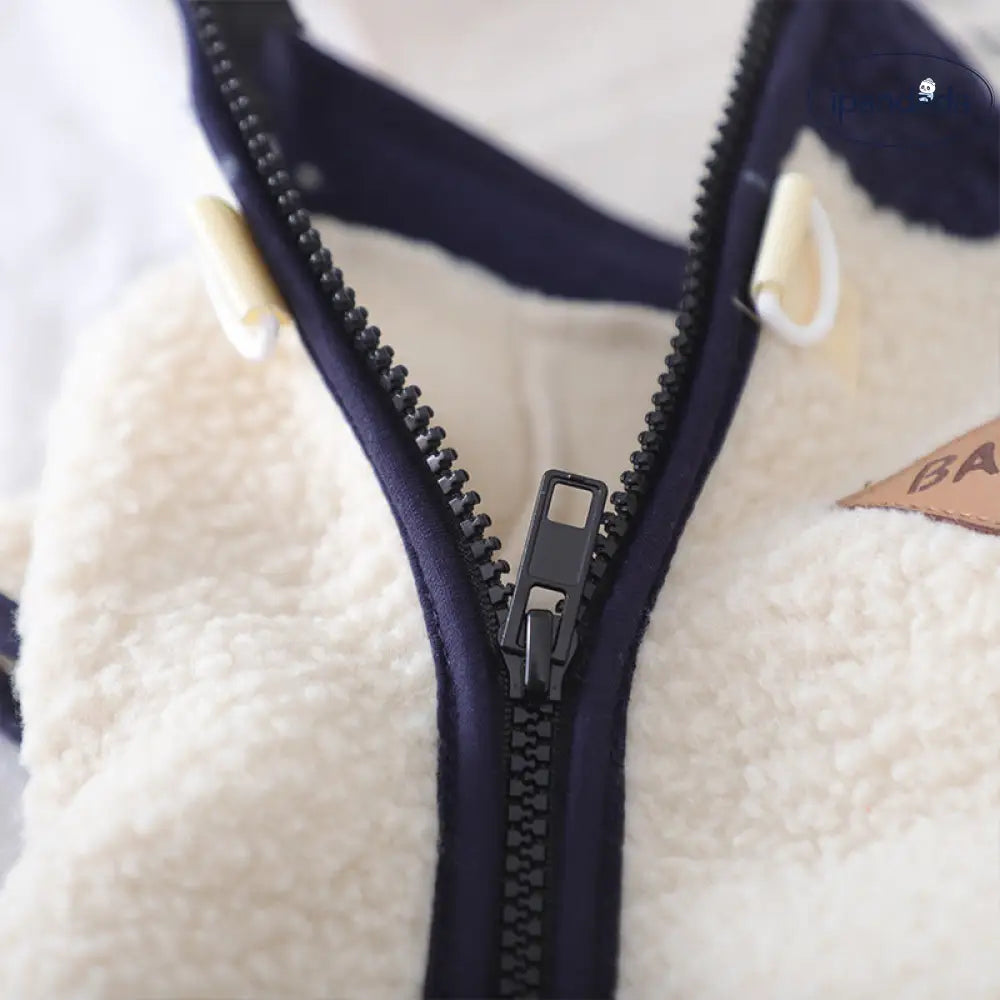 フリース ペット服 秋冬用 犬の服 ジップアップ 毛が抜けにくい テディ ベア ビション ID3000