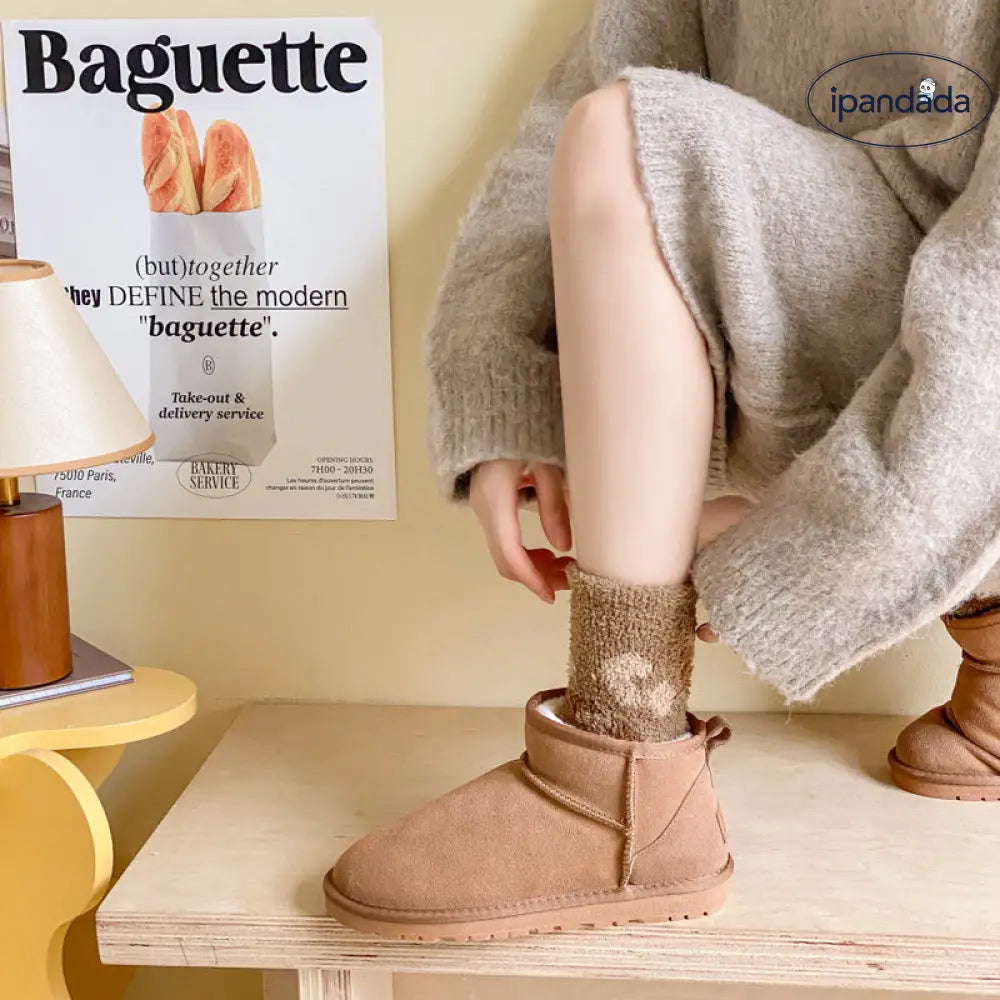 フリース ソックス レディース 秋冬 加厚 ミディアムソックス コーラルフリース 保温 スリープ フロアソックス ID2991 5足セット / フリー