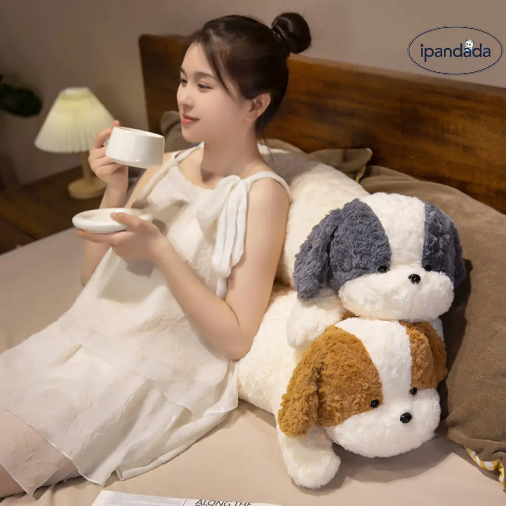 伏せ犬 女の子 可愛い 睡眠 枕 ぬいぐるみ ベッド ロング 抱き枕 オモチャ クマさん ぬいぐるみ 足挟み 枕 ID2735