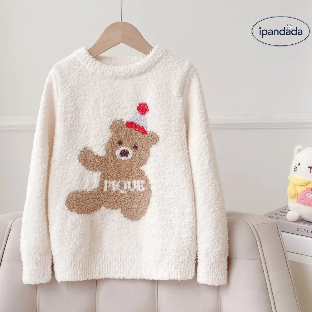 秋冬 新作 かわいい 小ケーキクマ 子供 親子 ルームウェア パジャマ セット ID2984