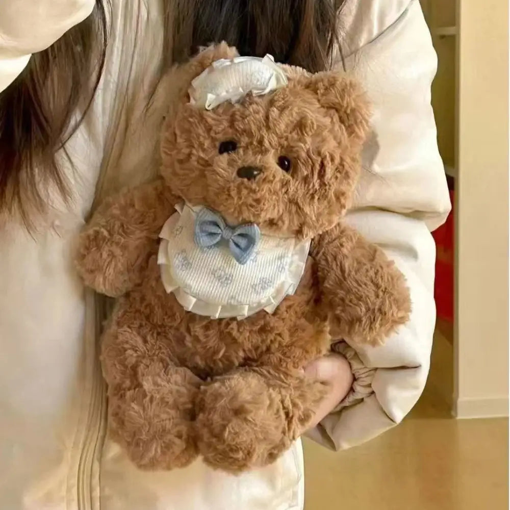 ふわふわ おやすみ くま ぬいぐるみ かわいい 柔らかい テディベア 毛布玩具 お誕生日プレゼント ID2850 タイプ② / 25cm