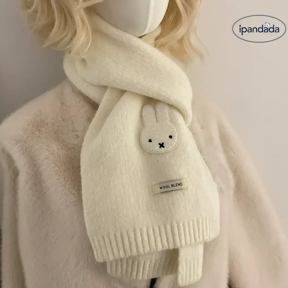 ふわふわ スカーフ あたたかい 秋冬 ムード 可愛い ショール ネックウォーマー 快適 おしゃれ 保温 ID3063 アイボリー / 160*20cm