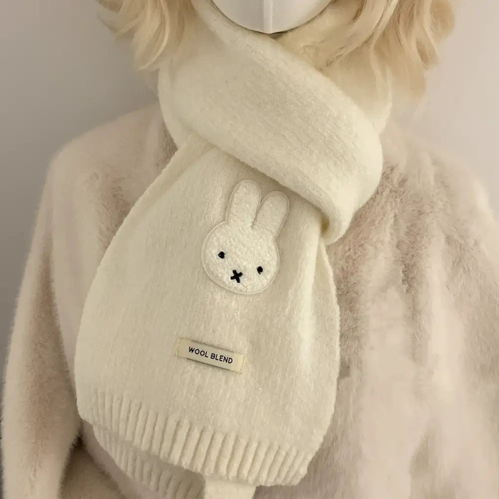 ふわふわ スカーフ あたたかい 秋冬 ムード 可愛い ショール ネックウォーマー 快適 おしゃれ 保温 ID3063 アイボリー / 160*20cm