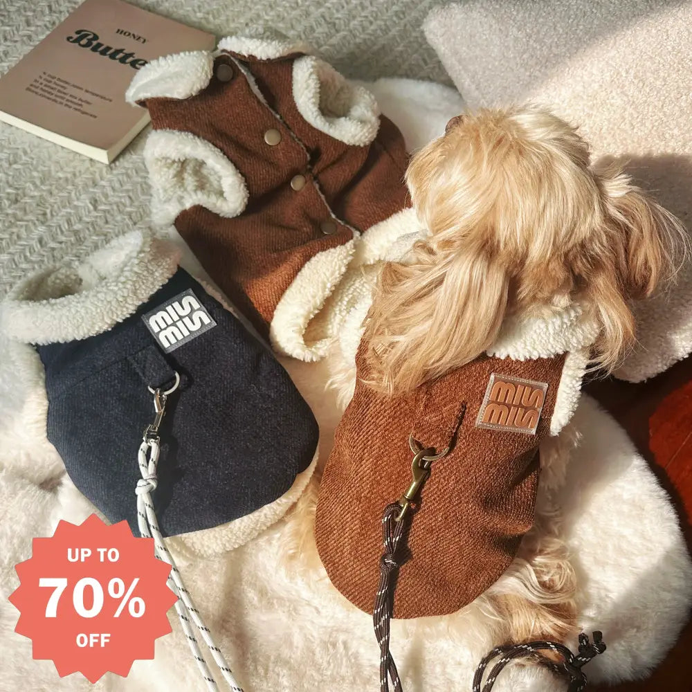 ふわふわベスト 犬服 秋冬服 ペットウェア ドッグウェア プードル テディドッグ グッズ 可愛い かわいい 着せやすい 防寒 ボタン ペット用品＞ウェア