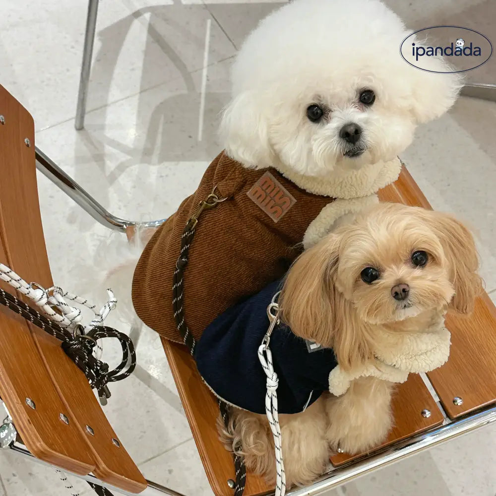 ふわふわベスト 犬服 秋冬服 ペットウェア ドッグウェア プードル テディドッグ グッズ 可愛い かわいい 着せやすい 防寒 ボタン ペット用品＞ウェア