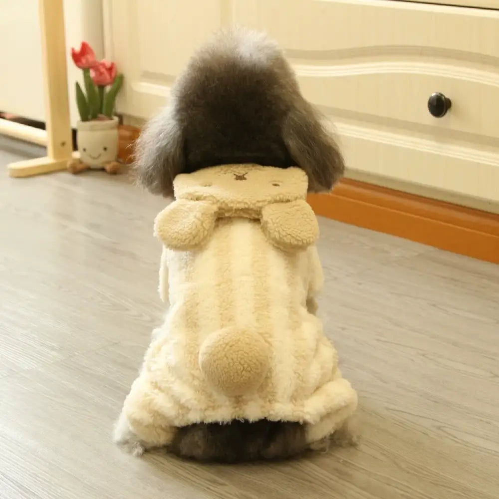 ふわもこ ペット服 犬用 冬 あったか 可愛い ドッグウェア 小型犬 中型犬 防寒着 もこもこ フリース コスチューム おしゃれ 部屋着 お出かけにも最適 ID3407