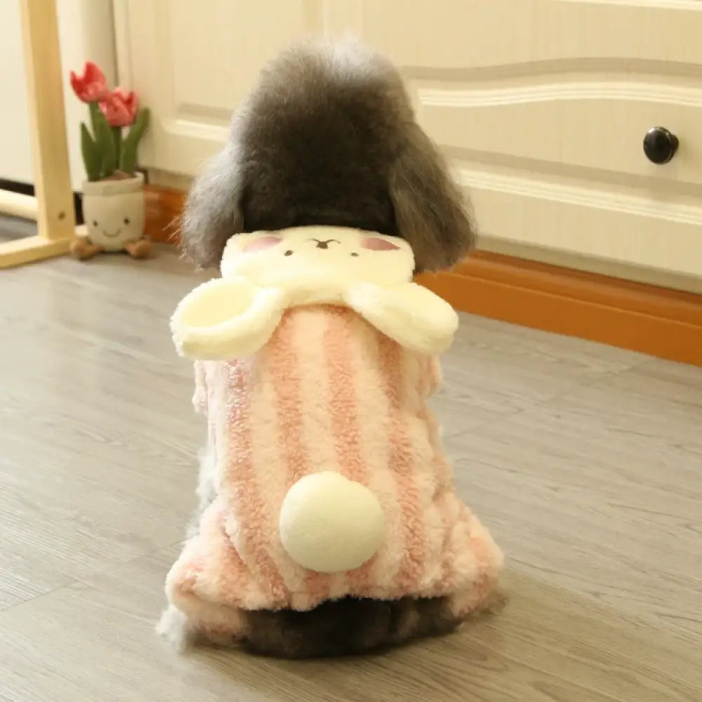 ふわもこ ペット服 犬用 冬 あったか 可愛い ドッグウェア 小型犬 中型犬 防寒着 もこもこ フリース コスチューム おしゃれ 部屋着 お出かけにも最適 ID3407