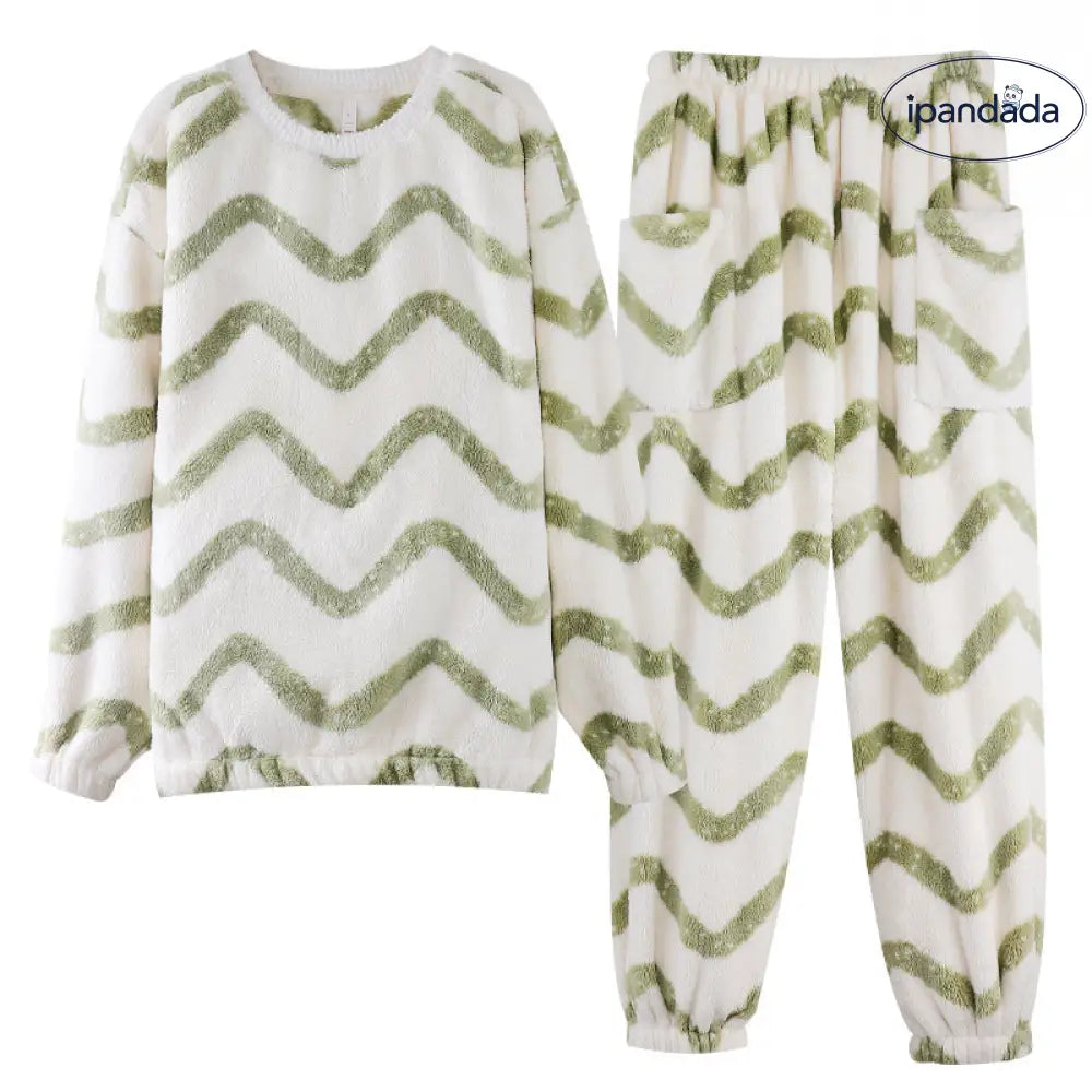 冬用 厚手 カップル パジャマ 大きいサイズ コーラルフリース ルームウェア 可愛い 暖かい あったか 長袖 部屋着 ふわもこ モコモコ クリスマスプレゼント ID3526 コーディネート＞ペアルック