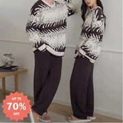 フリース カップル パジャマ 厚手 秋冬 長袖 ゆったり 男女兼用 ルームウェア 可愛い 暖かい あったか 長袖 部屋着 ふわもこ モコモコ クリスマスプレゼント ID3527 コーディネート＞ペアルック