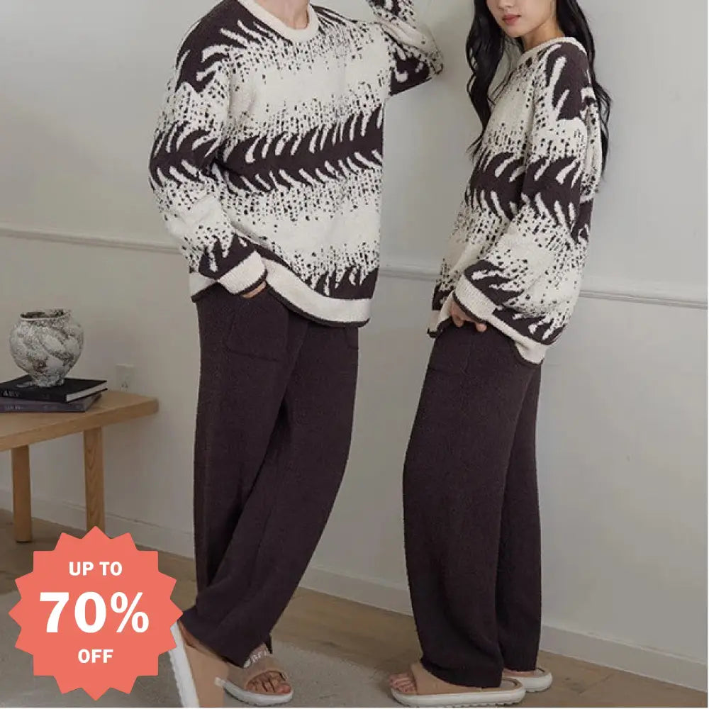 フリース カップル パジャマ 厚手 秋冬 長袖 ゆったり 男女兼用 ルームウェア 可愛い 暖かい あったか 長袖 部屋着 ふわもこ モコモコ クリスマスプレゼント ID3527 コーディネート＞ペアルック